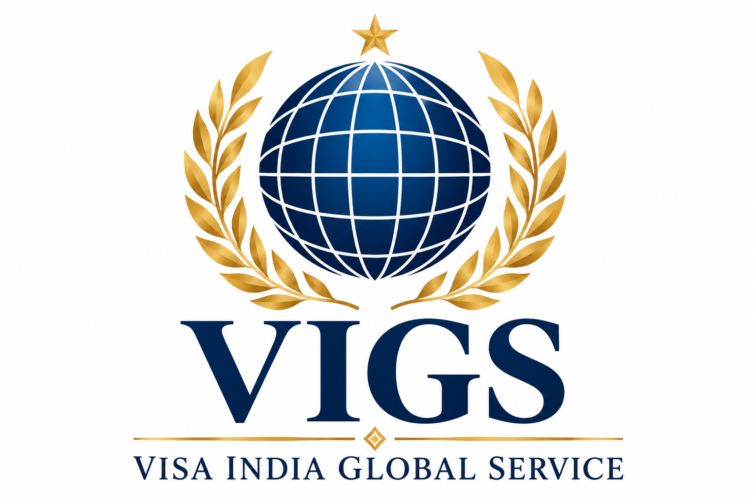 VIGS globe and laurel logo